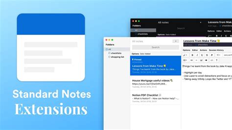 standard notes extensions